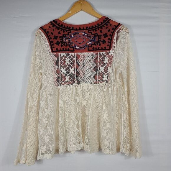 Cato White Casablanca Embroidered Lace Top - Picture 8 of 11